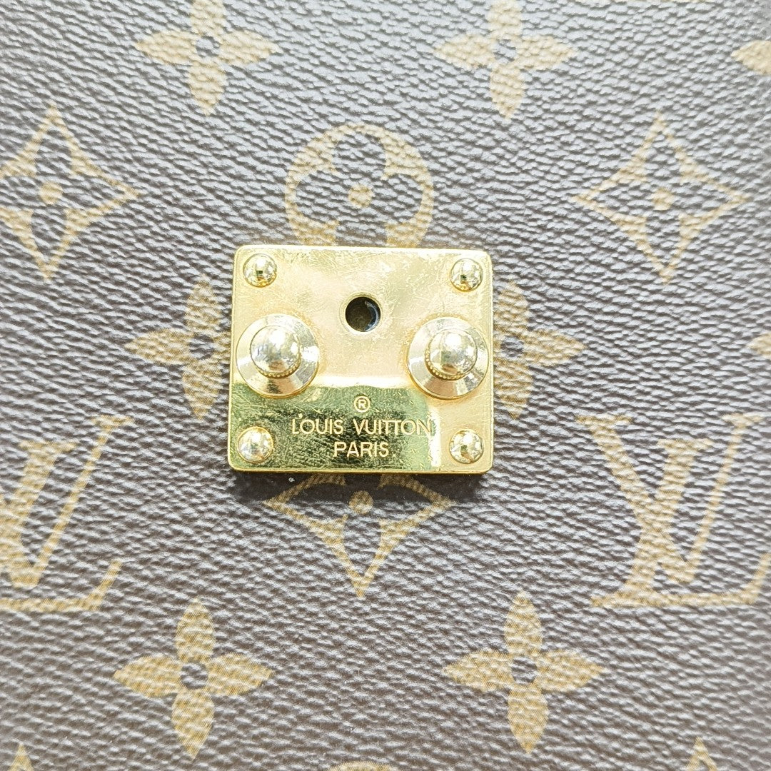 CAMERA BOX Monogram Coated Canvas Brown