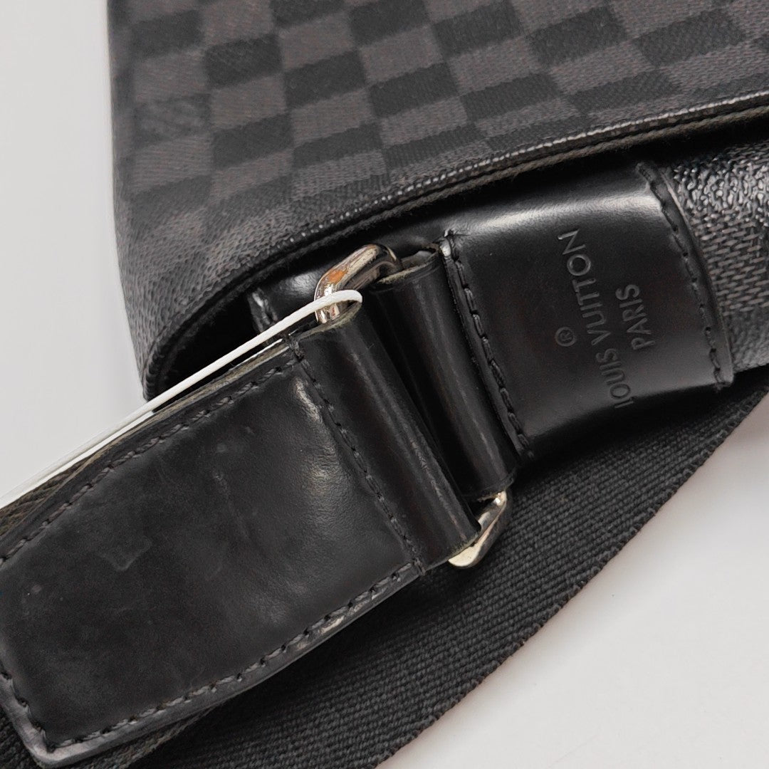 DISTRICT MM Damier Graphite Coated Canvas Gray