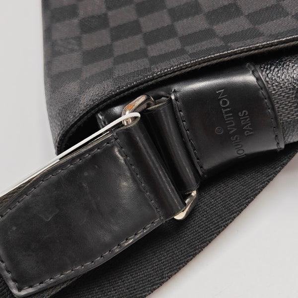 DISTRICT MM Damier Graphite Coated Canvas Gray