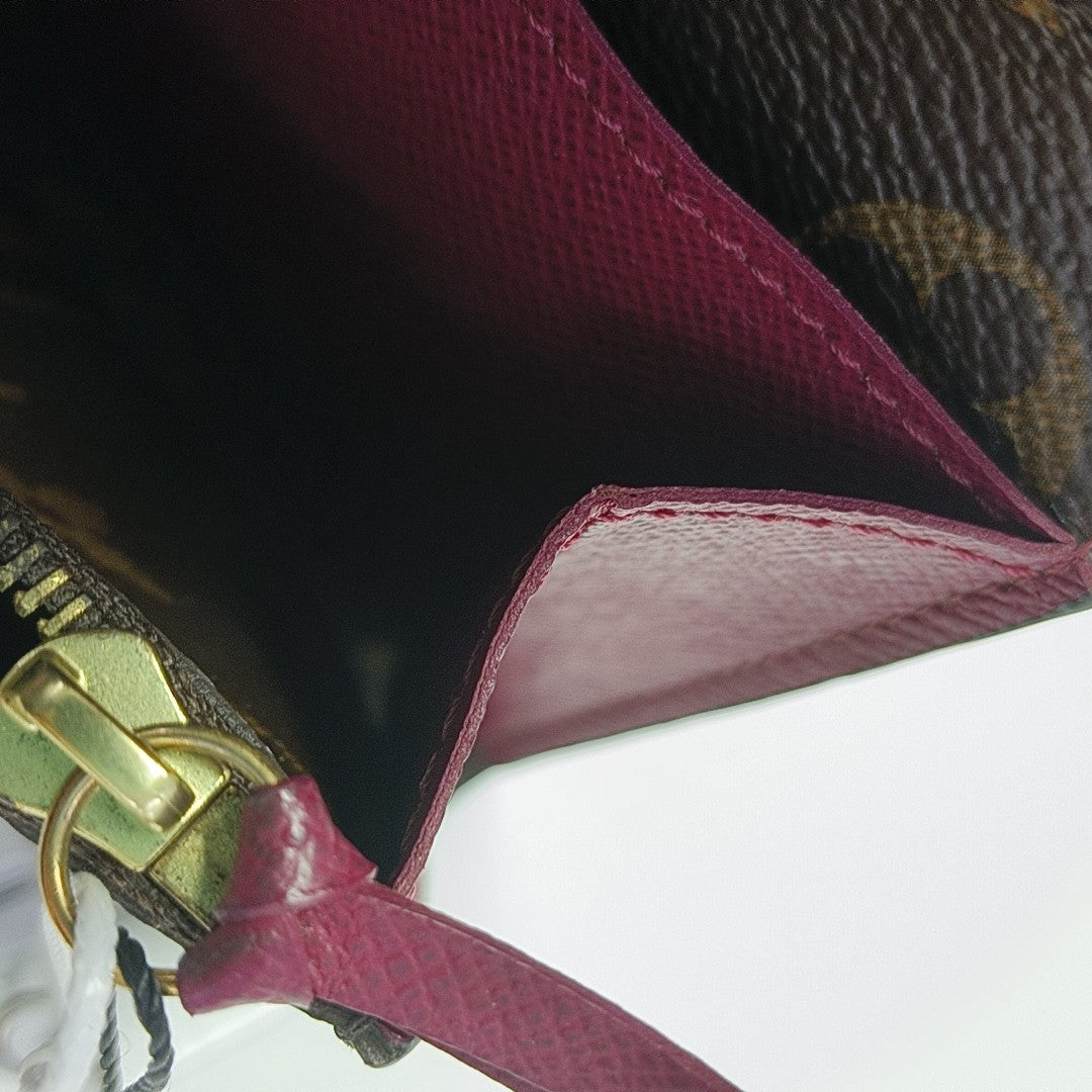 EMILIE Monogram Coated Canvas Brown Wallet