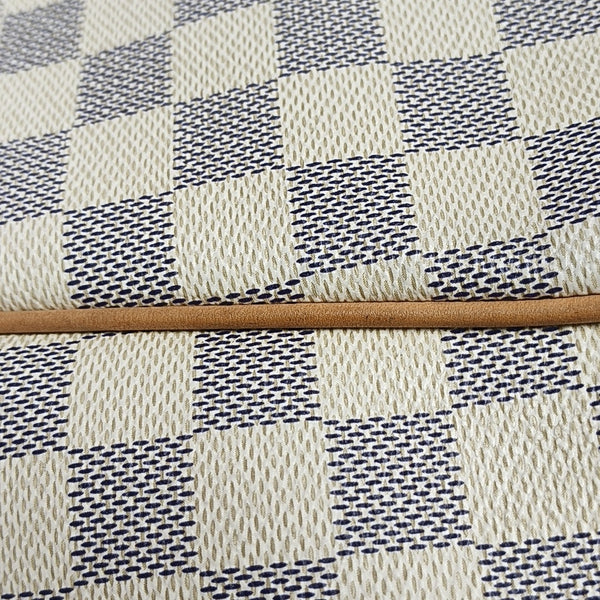 TOTALLY MM Damier Azur Coated Canvas White