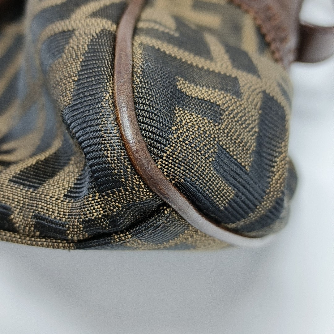 Canvas Top Handle Bag Brown