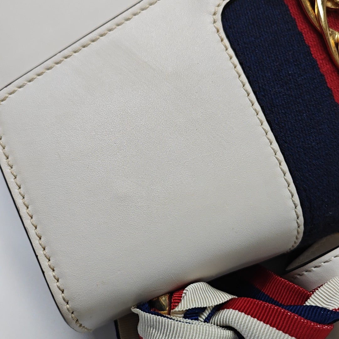 Sylvie Small Calfskin White