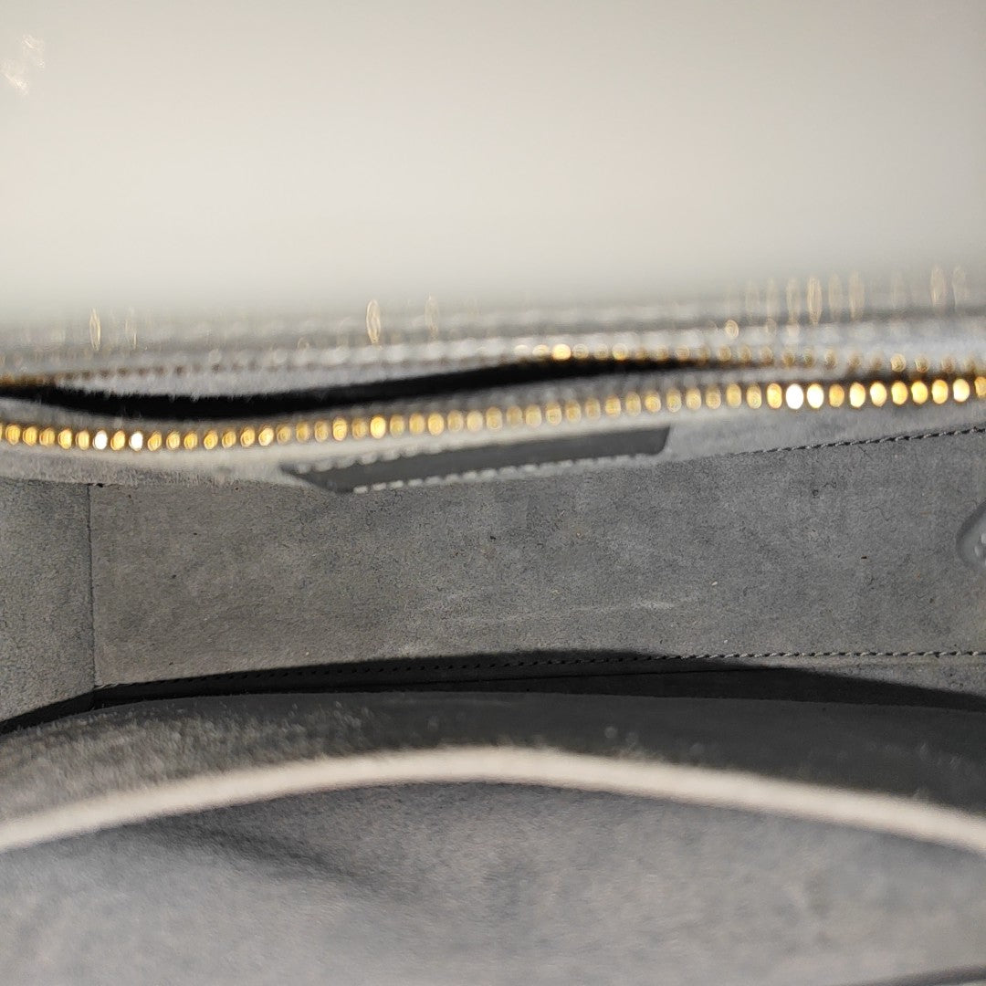 Lady Dior Small Cannage Patent Leather Gray
