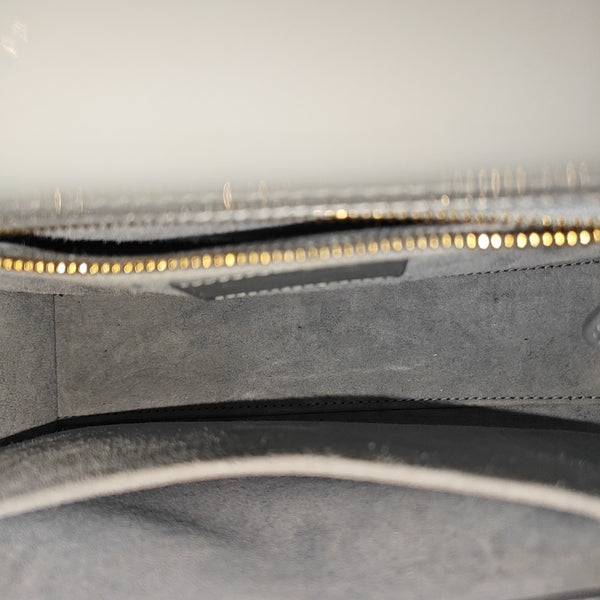 Lady Dior Small Cannage Patent Leather Gray