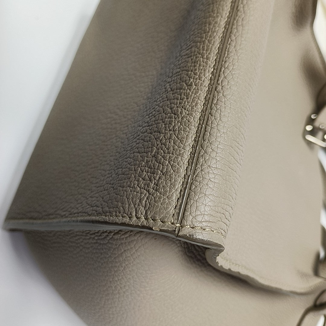 Authenticated pre-owned  BIG BAG Small Calfskin Gray - Tote Bag at Looply