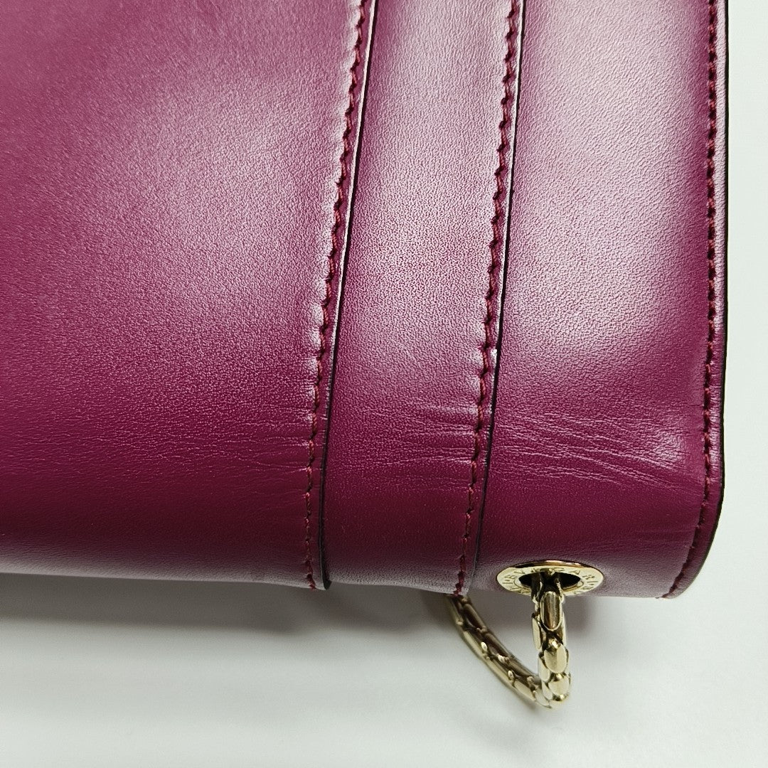 SERPENTI FOREVER Small Calfskin Red
