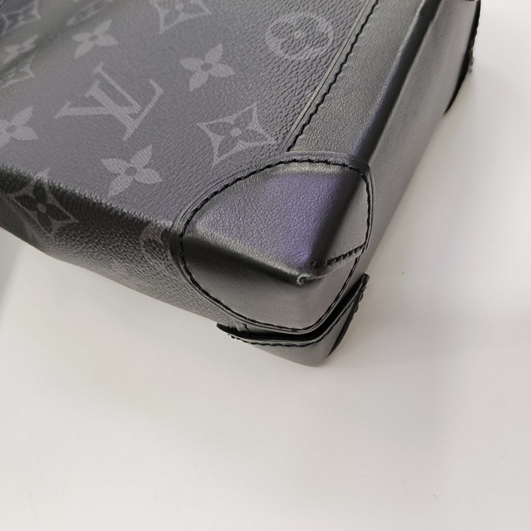 STEAMER Extra Small Monogram Coated Canvas Black