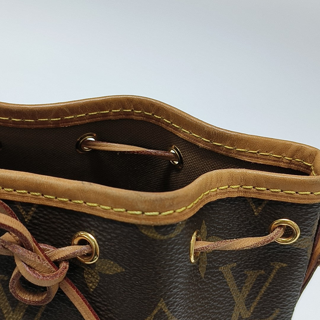 NÉONOÉ Nano Monogram Coated Canvas Brown