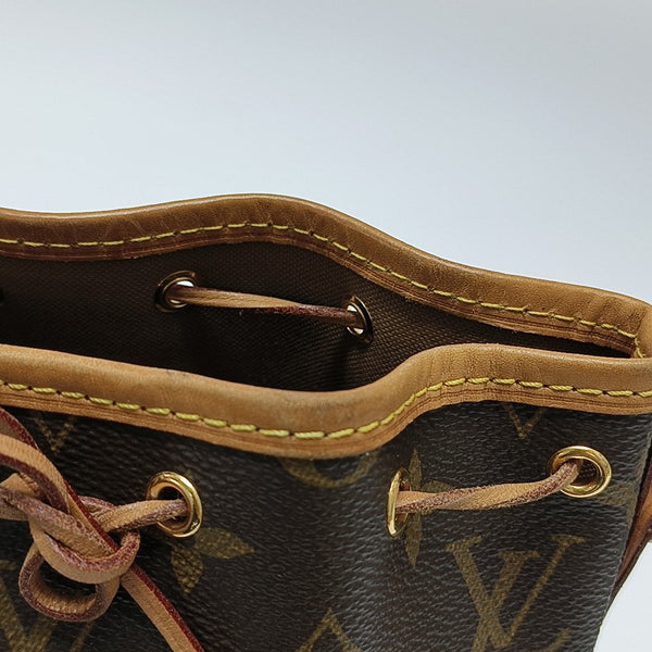 NÉONOÉ Nano Monogram Coated Canvas Brown