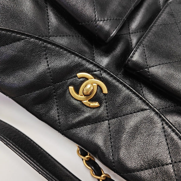 Suppletwins Quilted Calfskin Black