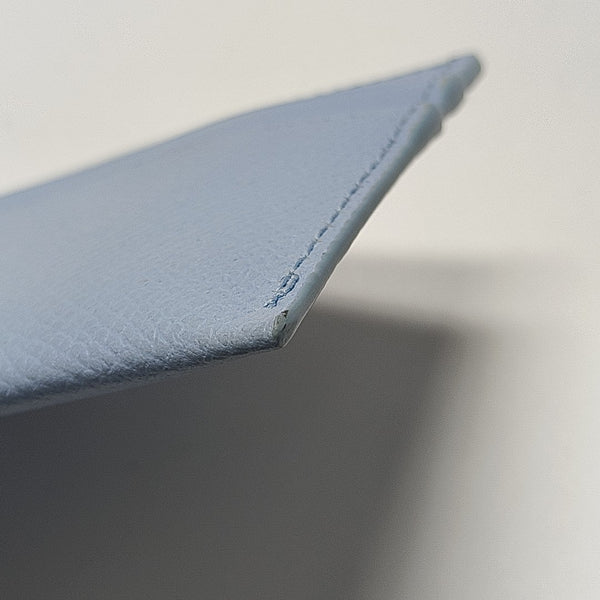 Gancini Calfskin Blue Card Holder