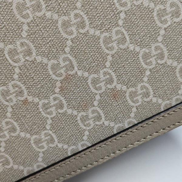 Dionysus Mini Monogram Coated Canvas Beige