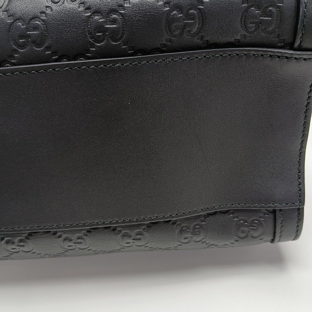 Padlock Medium Monogram Calfskin Black