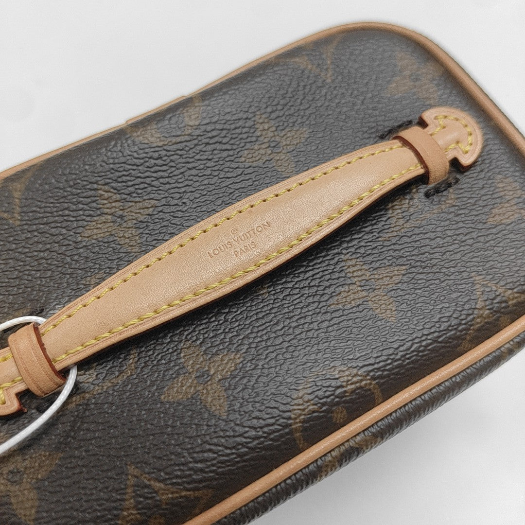 NICE Super Mini Monogram Coated Canvas Brown
