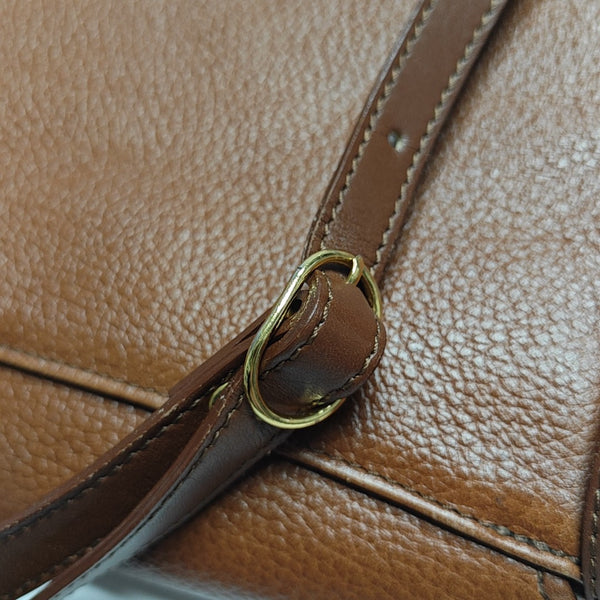 Calfskin Shoulder Bag Brown
