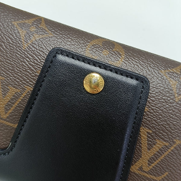 Coated Canvas Shoulder Bag Brown