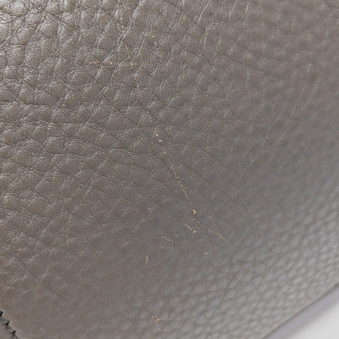 Calfskin Shoulder Bag Gray