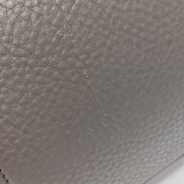 Calfskin Shoulder Bag Gray