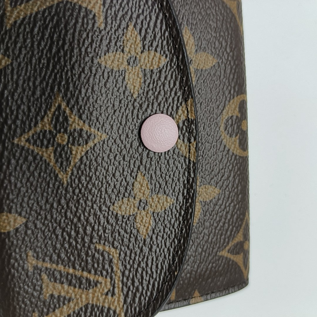 ROSALIE Monogram Coated Canvas Brown Wallet