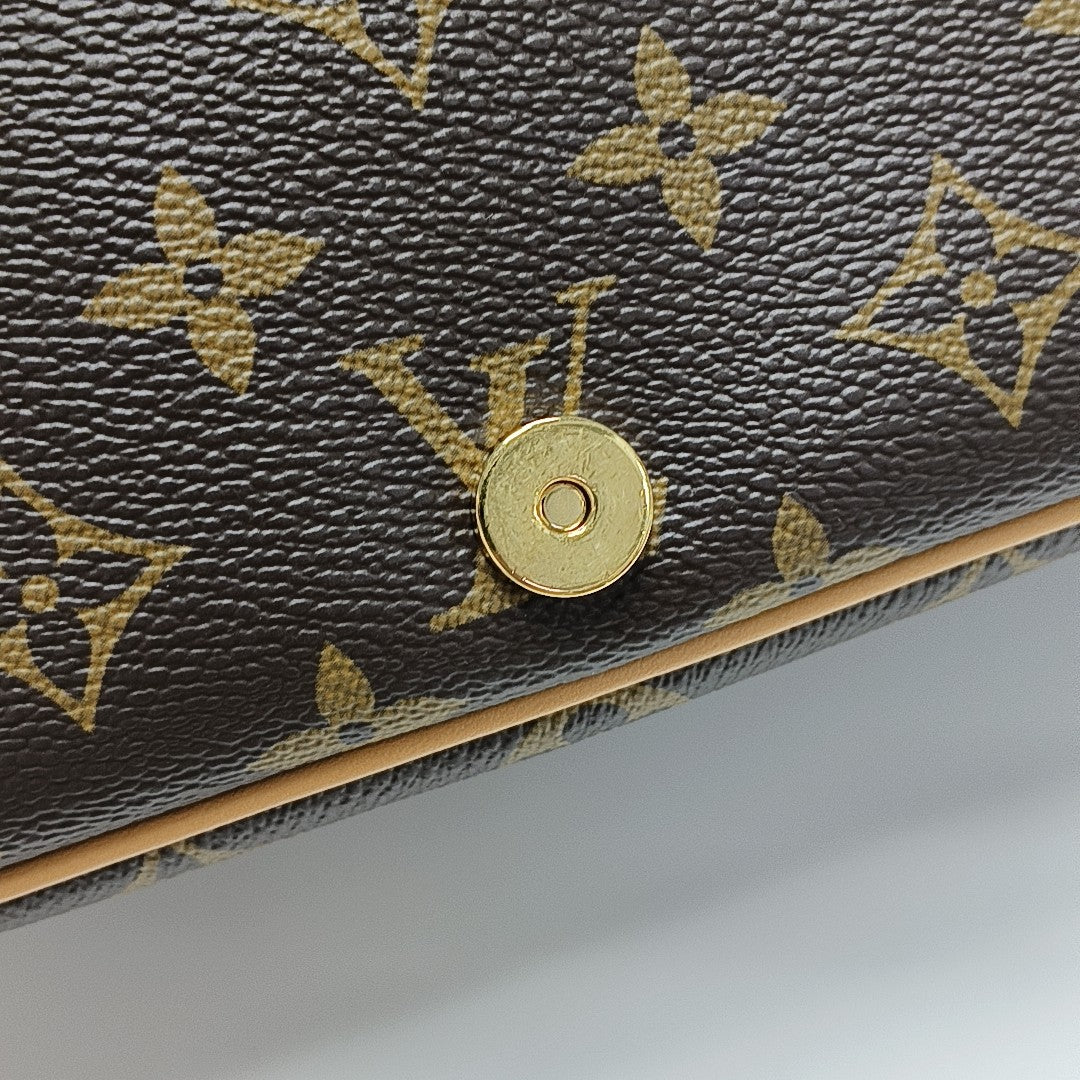 DIANE Monogram Coated Canvas Brown