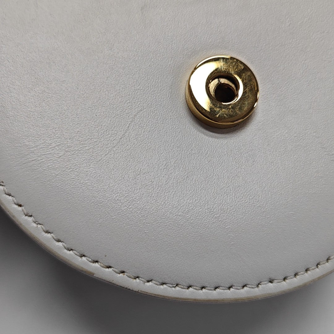 Calfskin Shoulder Bag White