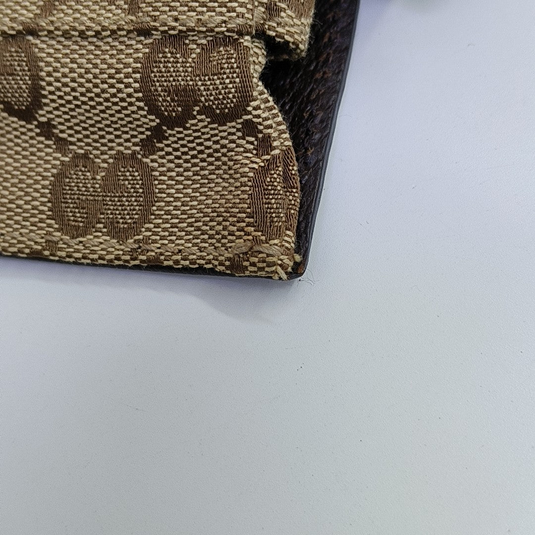 Monogram Canvas Shoulder Bag Brown