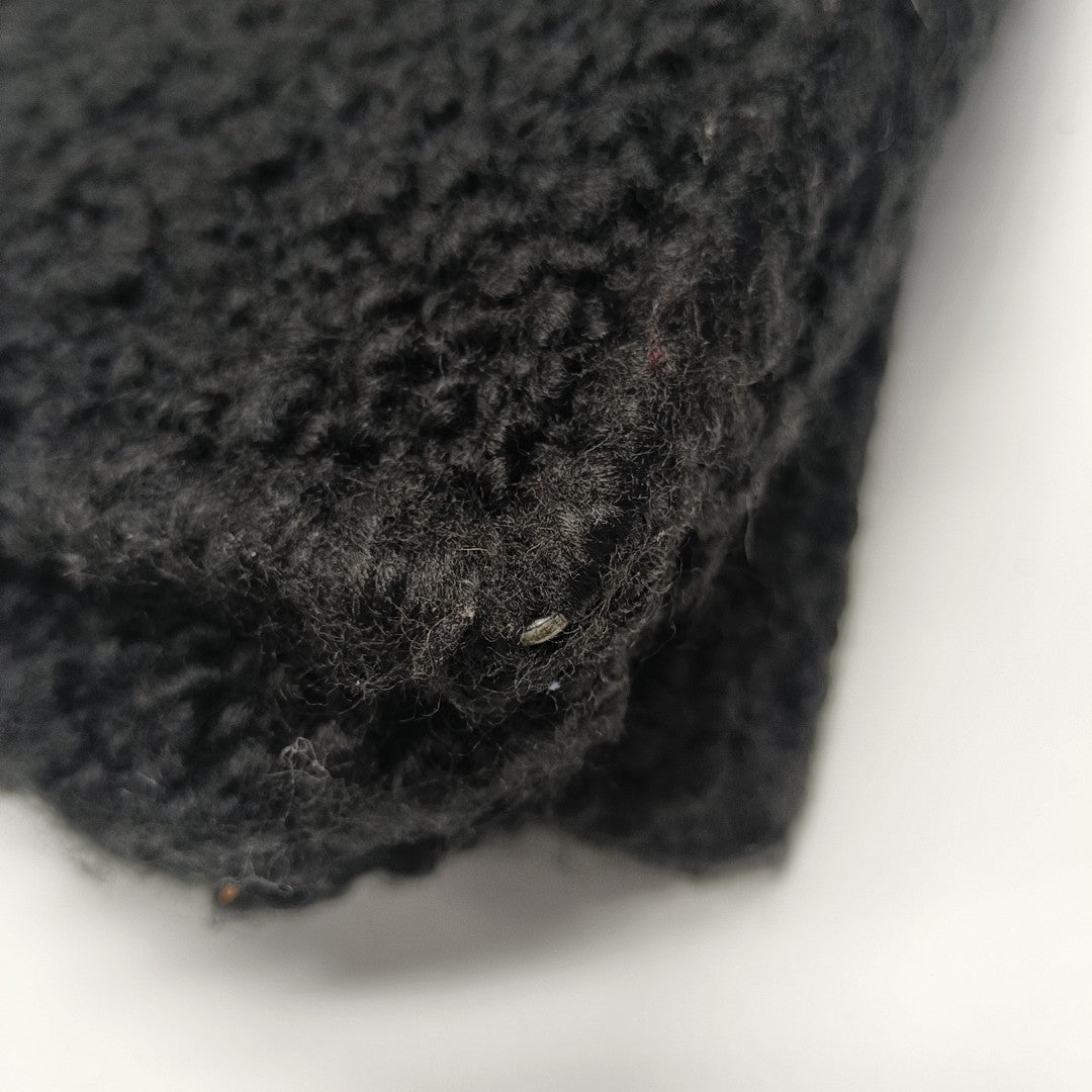 Fabric Top Handle Bag Black