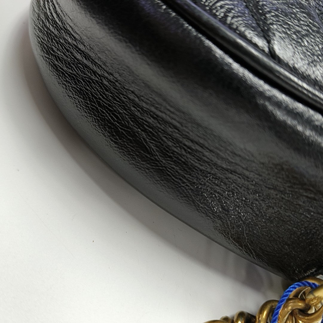 GG Marmont Mini Quilted Calfskin Black