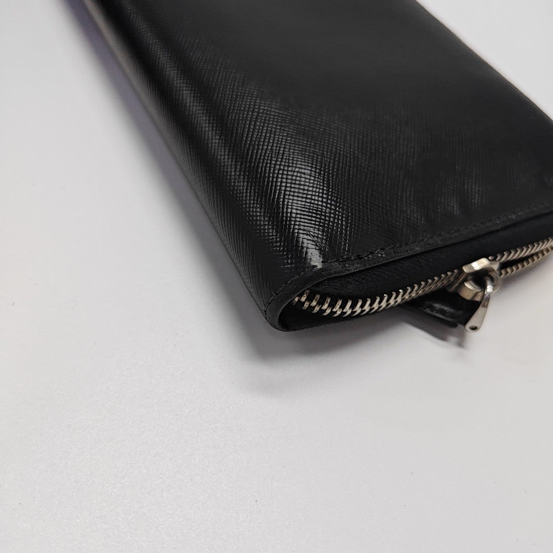 Saffiano Calfskin Wallet Black
