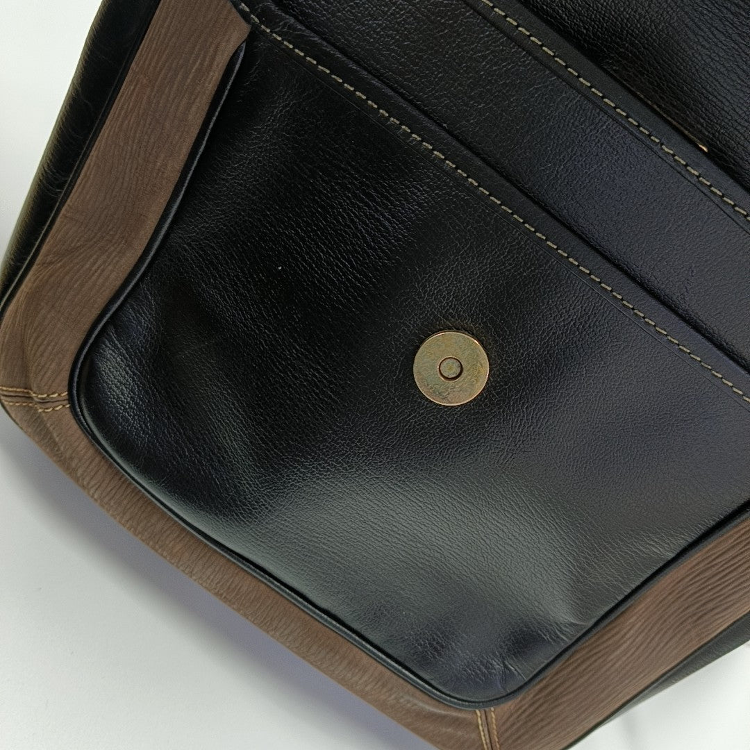 Calfskin Shoulder Bag Brown