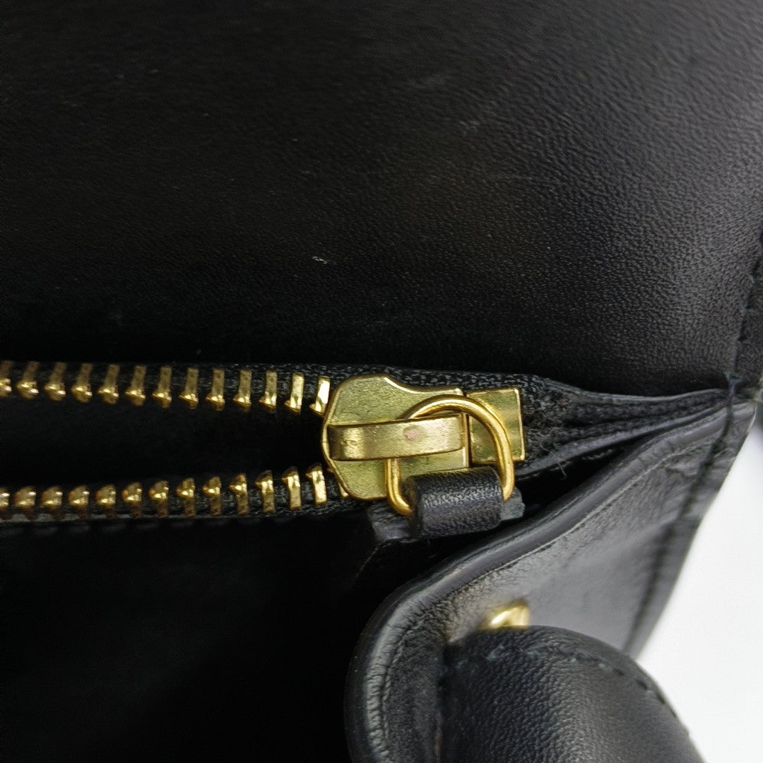 Calfskin Shoulder Bag Black