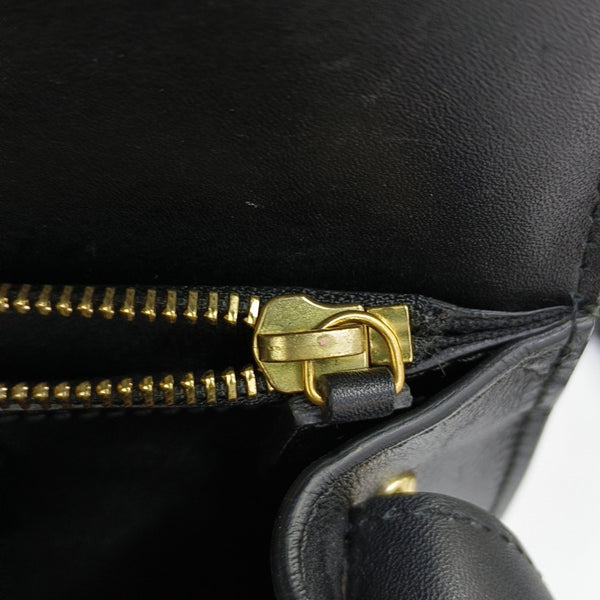 Calfskin Shoulder Bag Black