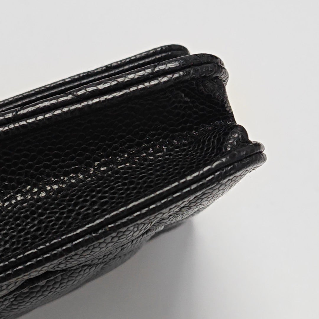 WOC Quilted Grained Calfskin Black