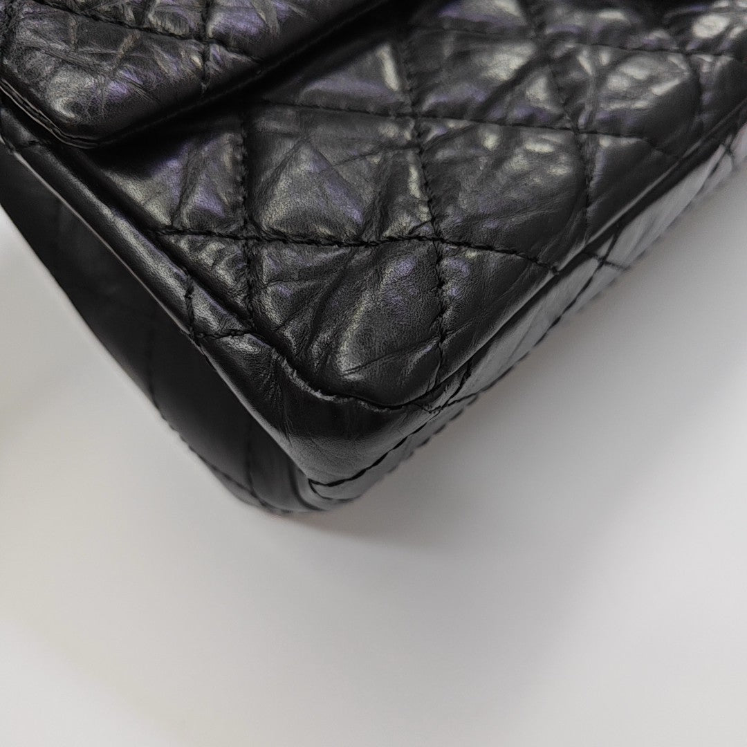 2.55 227 (jumbo) Quilted Calfskin Black
