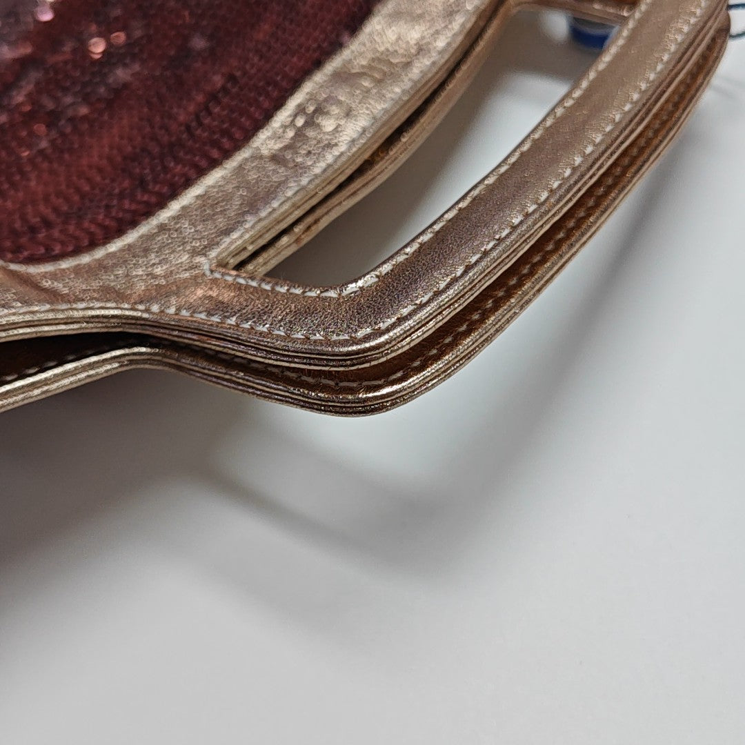 Special Material Top Handle Bag Pink