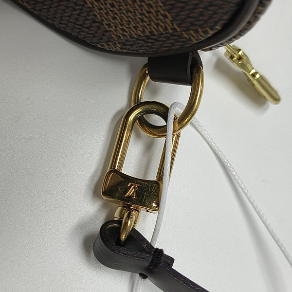 PAPILLON Mini Damier Ebene Coated Canvas Brown