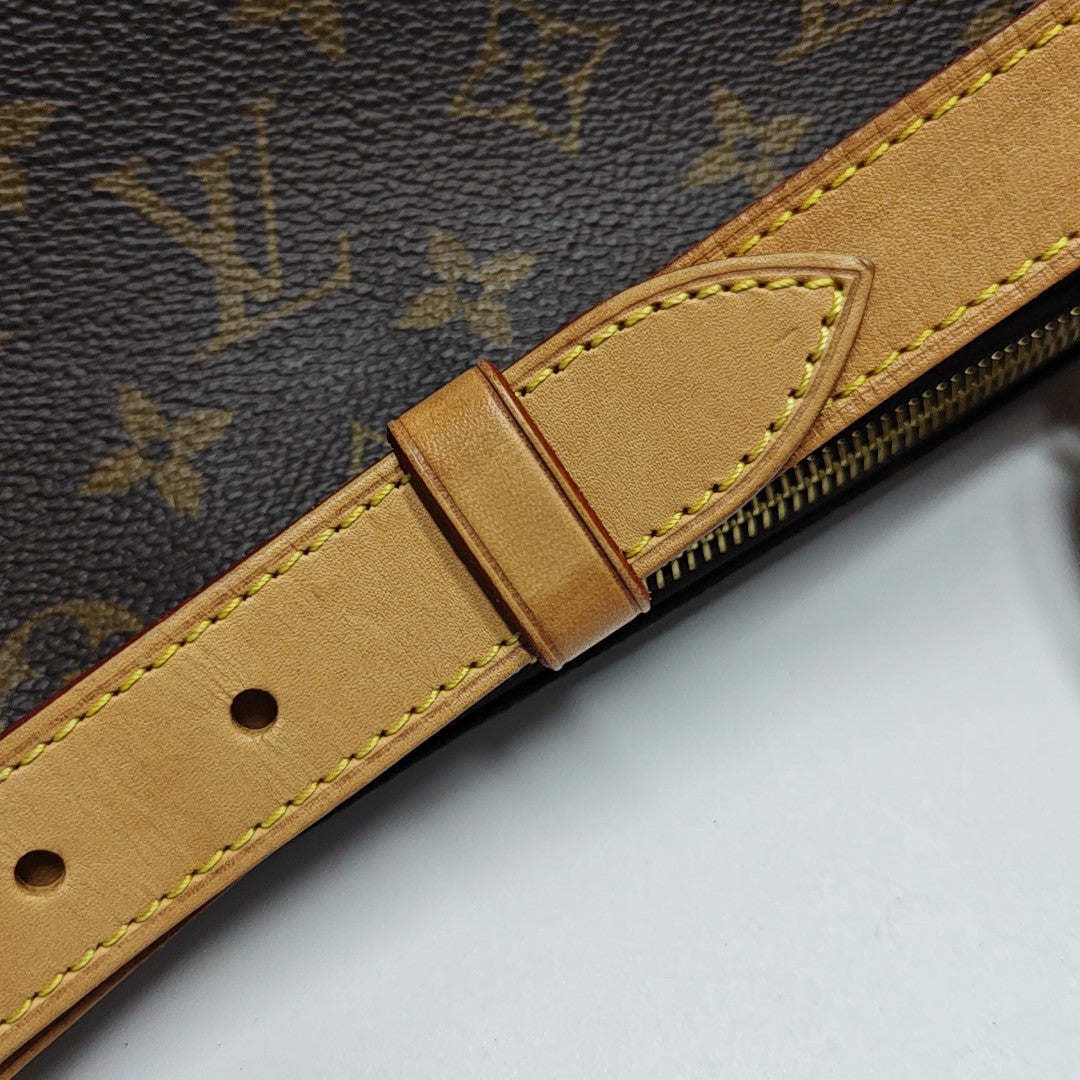 BUMBAG Monogram Coated Canvas Brown