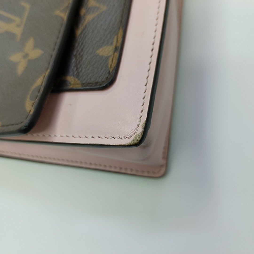 FLORE Monogram Coated Canvas Brown