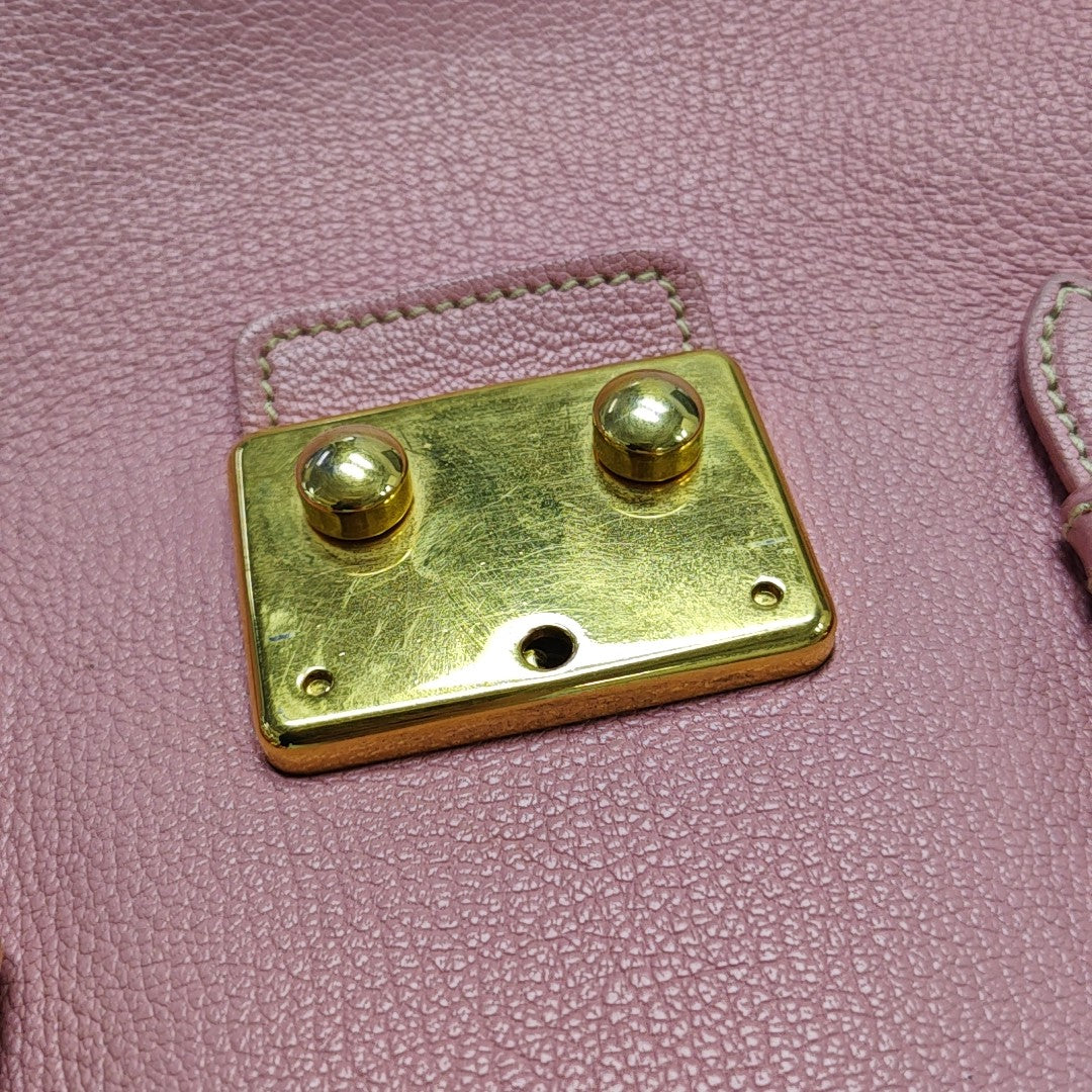 Calfskin Shoulder Bag Pink
