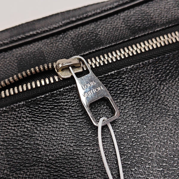 ALPHA Damier Graphite Coated Canvas Gray