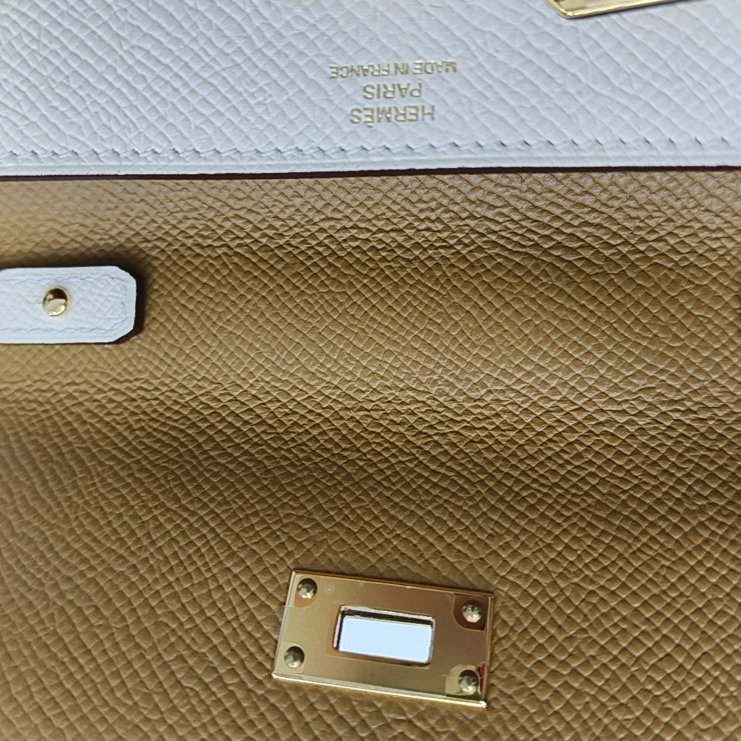 Kelly Togo Small Epsom White