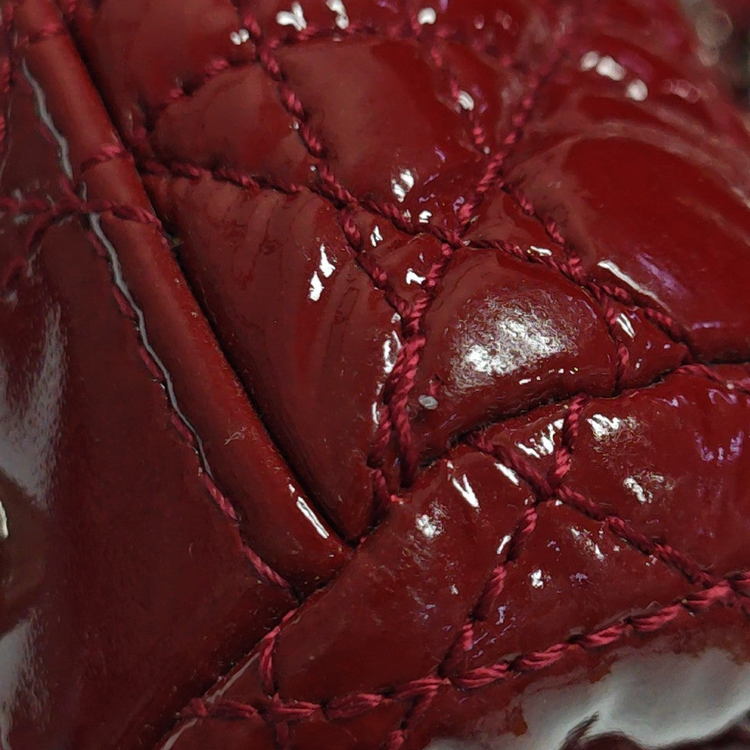 Dior Soft Large Cannage Patent Leather Red