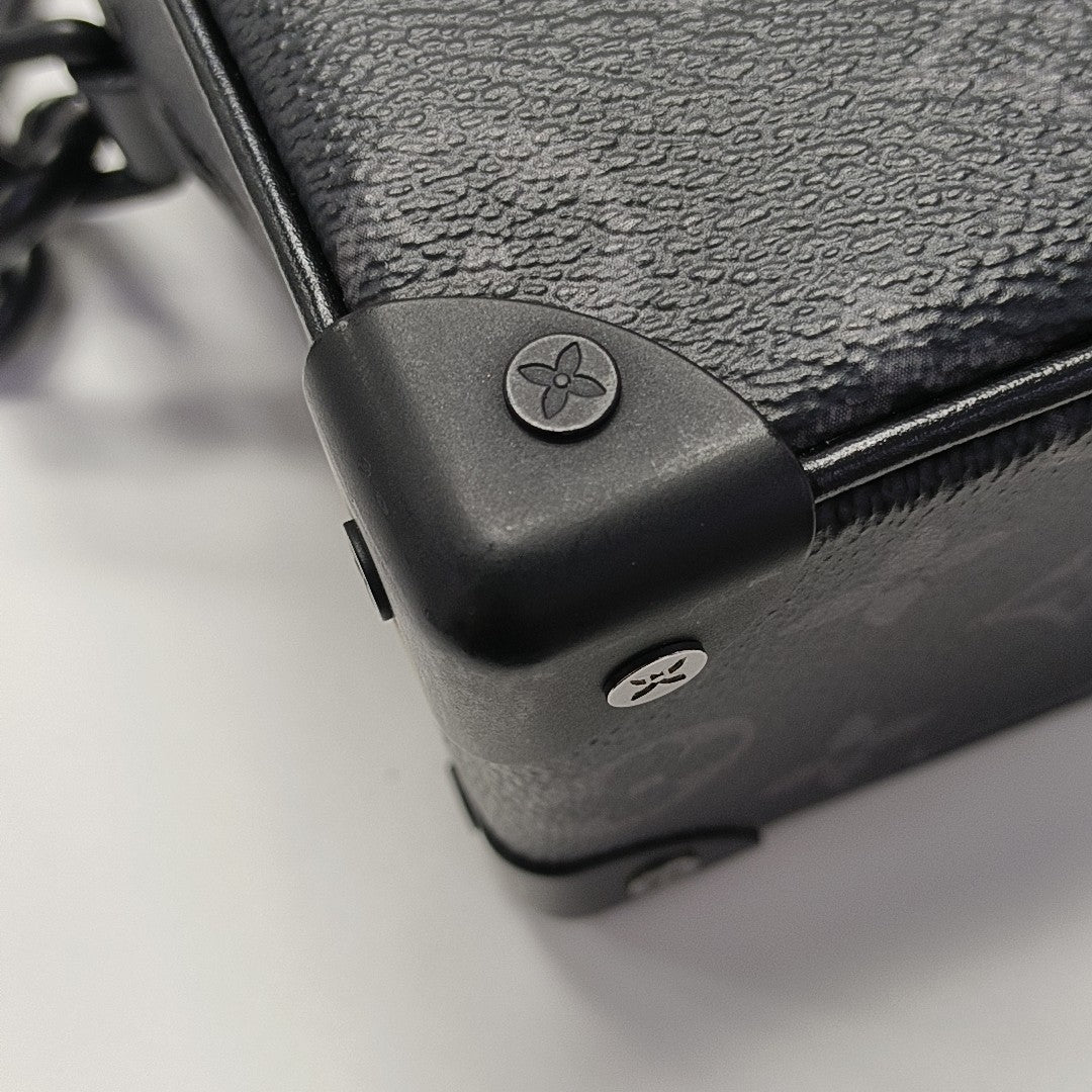 SOFT TRUNK Mini Monogram Coated Canvas Black