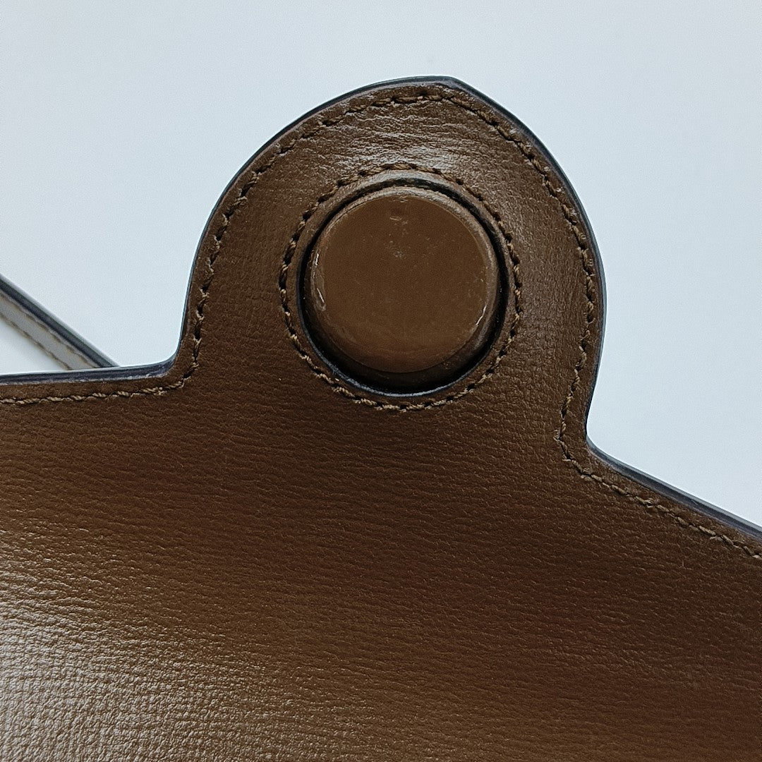 Horsebit 1955 Mini Monogram Coated Canvas Beige