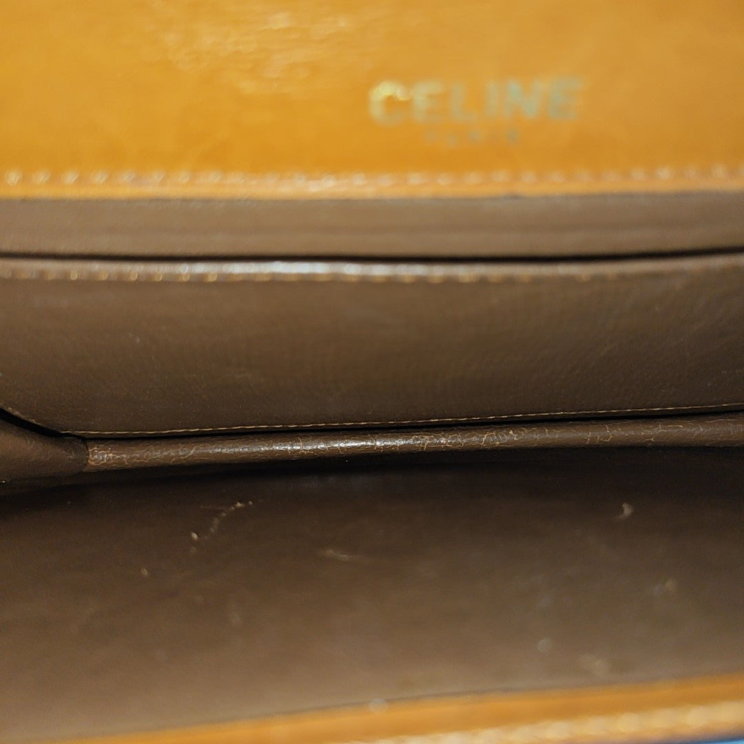 Calfskin Shoulder Bag Brown