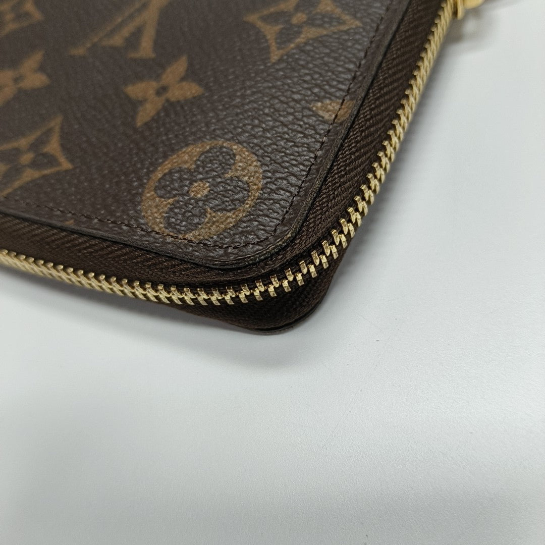 CLÉMENCE Monogram Coated Canvas Brown Wallet