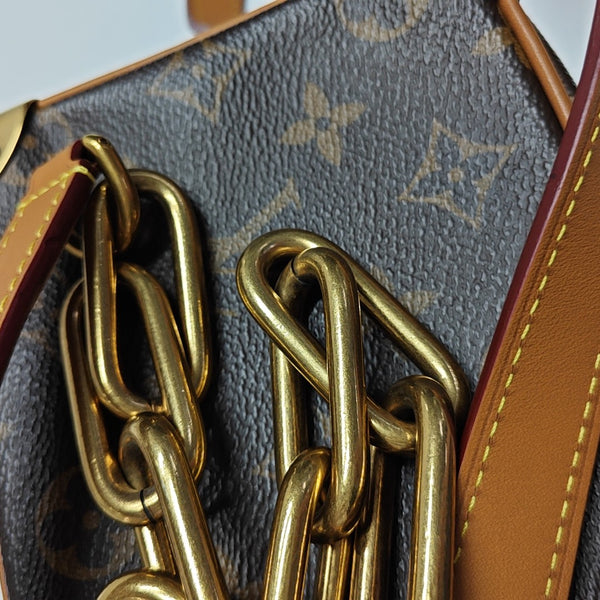 SOFT TRUNK Mini Monogram Coated Canvas Brown
