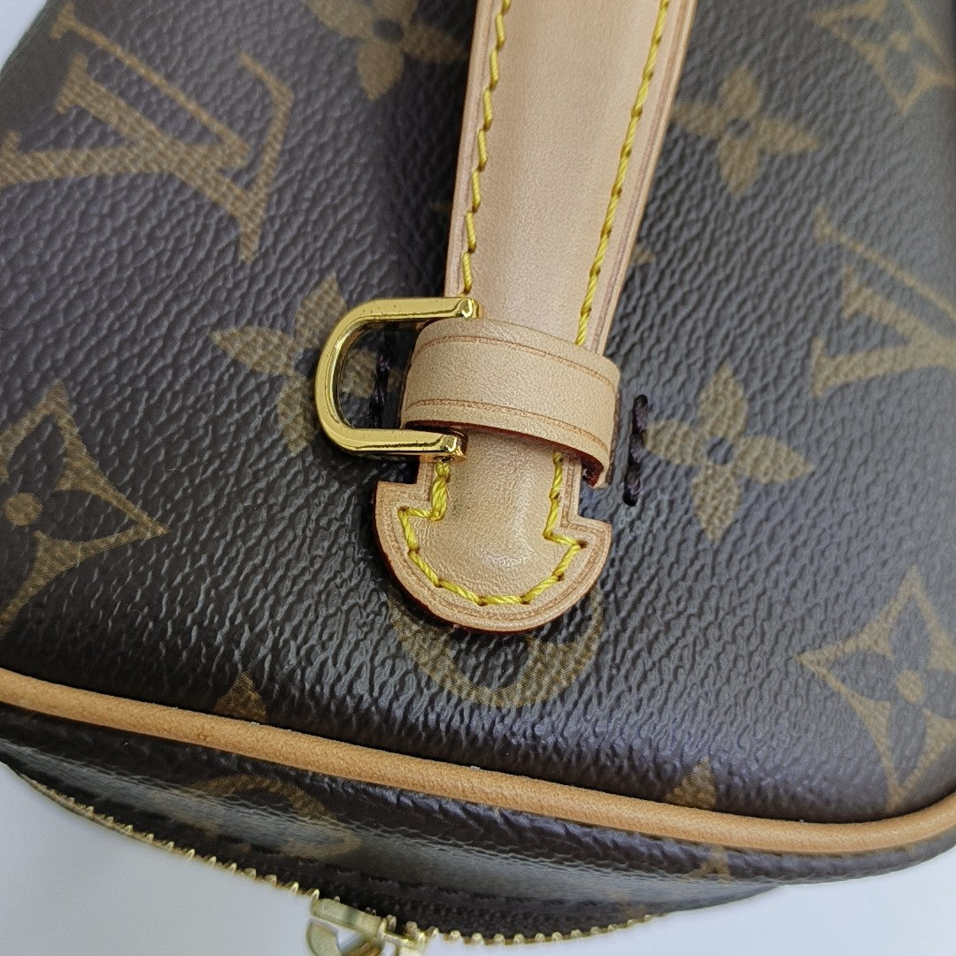 NICE Mini Monogram Coated Canvas Brown