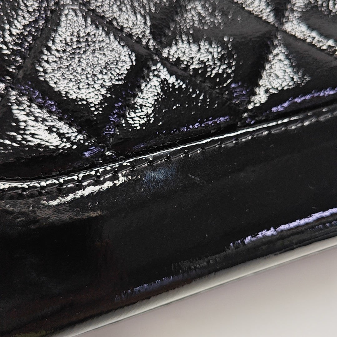 GABRIELLE Small Quilted Lambskin Black
